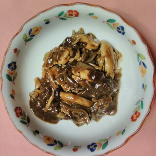 レトルトカレーで簡単！豚肉ときのこのカレー炒め